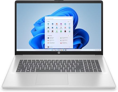 HP Laptop 17,3 Zoll IPS Full-HD, Intel Core i5 1334U, 10 x 4.60 GHz, 24 GB RAM, 1000 GB SSD, Norton 360, Silber, Windows 11