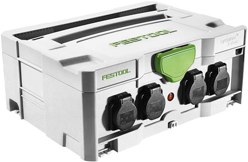 FESTOOL Systainer SYS-PowerHub IP44 mit 5 Steckdosen 396 x 296 x 157,5 mm, 1 Stück,200231