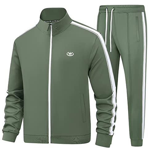BASICDOT Trainingsanzug Herren Set Jogginganzug Herren Sportanzug Langarm Freizeitanzug Männer Tracksuit JW-3601-XL
