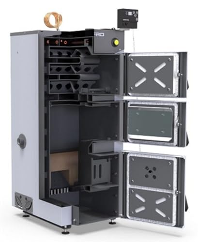 Defro Firewood Plus Holzkessel, 19 kW, Naturzugkessel für Zentralheizung, Scheitholzbetrieb