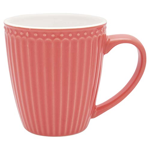 GreenGate - Becher, Kaffeebecher, Mug - Alice - Porzellan - Coral - 250 ml