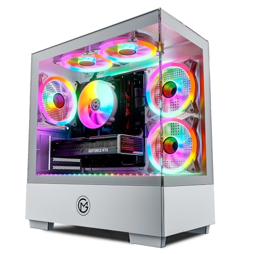 GameMachines Evolv Snow Edition - Gaming PC - AMD Ryzen 7 5700X - GeForce RTX 5060-1TB SSD - 16GB DDR4 - WiFi - Win 11 Pro