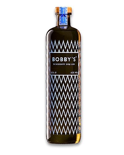 Bobby's Schiedam Dry Gin 70cl | Außergewöhnliche Mischung aus Indonesischen Botanicals und Traditionellen Gin-Zutaten | 42 % ABV | Premiumflasche als Tolles Gin-Geschenk