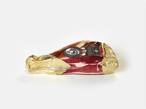 La Fattoria di Parma - PROSCIUTTO CRUDO di PARMA D.O.P. (Schinken) Gewürzt 24 Monate - Hälfte Stück ohne Knochen - 3,4 Kg