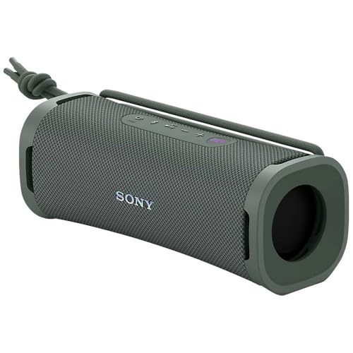 Sony ULT Field 1 - Kabelloser tragbarer Bluetooth-Lautsprecher mit ULT Power Sound, kraftvollem Bass, IP67, wasserdicht, staubdicht, stoßfest, 12h Akku, klare Gesprächsqualität, Outdoor - Forest-Gray