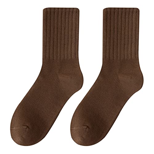 Generisch Kindertracht Strümpfe Einfarbige Damensocken Mid Tube und Qinter All Long Tube Socken reiner Baumwolle Damensocken 39 (A, One Size)