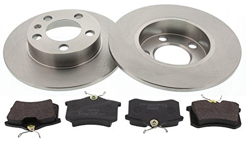 Mapco 47858 Bremsensatz Bremsscheiben mit Bremsbeläge Hinterachse