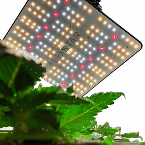 Pflanzenlampe LED Vollspektrum 120W dimmbar – Flexstar Grow Lampe für Indoor Pflanzen, Anzucht, Wachstum & Blüte – Effizientes Pflanzlicht für Zimmerpflanzen, Kräuter & Gemüse
