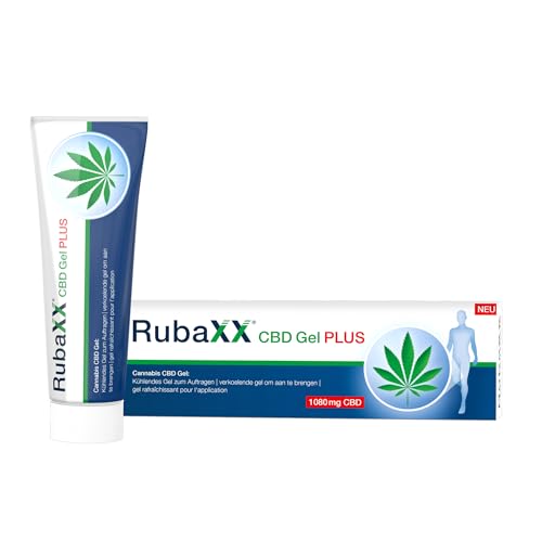 Rubaxx® CBD Gel PLUS [120 ml] - NEUE EXTRA STARKE Dosierung mit 1080mg CBD - CBD-PLUS-KOMPLEX mit 3-fach-Aktiv-Prinzip - zur Massage von Muskel- und Gelenkregionen wie Beine, Rücken oder Nacken