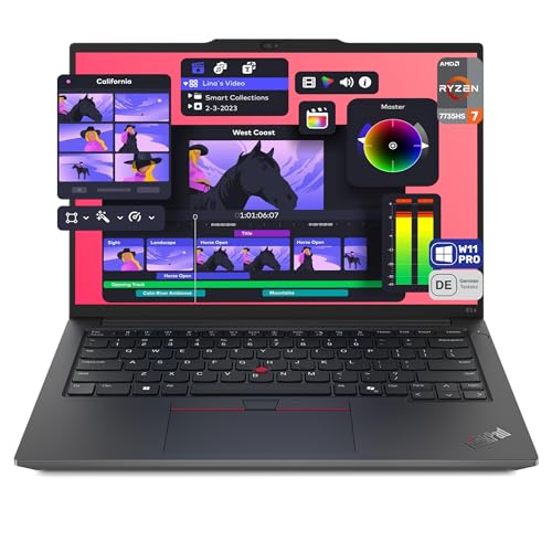 Lenovo Thinkpad E14 Gen 6 Laptop, AMD Ryzen 7 7735HS, 32 GB DDR5 RAM, 1 TB PCIe SSD, 14