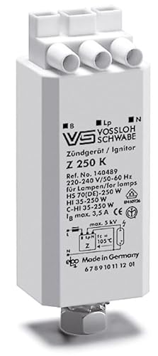 LAD Zündgerät Z250 K - Vossloh-Schwabe VS - Made in Germany - HS 70-250W - HI 35-250W - C-HI 35-250W