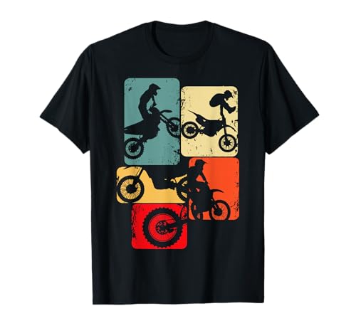 Motorrad & Motocross Geschenkideen Herren Schwarz Small Motocross Bike Dirt Biker Enduro Supermoto T-Shirt Polo Kurzarm