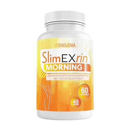 SlimEXrin® MORNING BURN - Abnehmen & Stoffwechsel Rezeptur extrem - Mit Grüntee-Extrakt - verbesserte Formel, schnell & endlich - Kapseln mit hochwertigen natürliche Inhaltsstoffen für Frauen & Männer
