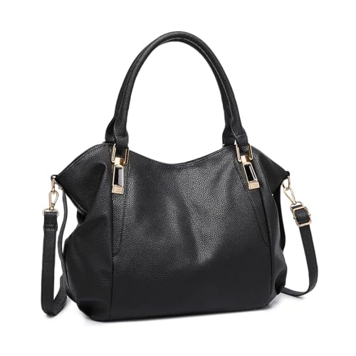 Miss Lulu Handtasche Damen groß Shopper Tasche Tote Bag Henkeltasche Weichen PU Leder mittelgross Umhängetasche
