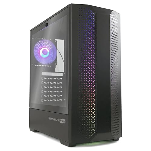 SIMPLETEK - Desktop-PC der 14. Generation | Core i9 14900T RAM 32 GB SSD 120 GB + 2 TB | Gaming-Gehäuse aus Glas, inklusive Windows 11 Professional Lizenz
