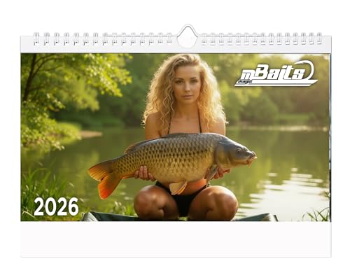 Magic Baits Karpfenkalender 2026 Wandkalender Angeln DIN A4 Carp Fishing Calendar Anglerkalender