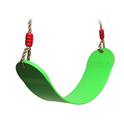 EXTSUD Schaukel Outdoor, Elastischer Kinderschaukel Eva weichen Bord U-Schaukel Brettschaukel Schaukelsitz Schaukelbrett Garten Spielzeug Kinder, Grün