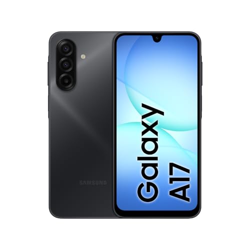 Samsung Galaxy A17 LTE AI Smartphone, KI-Handy mit Android, Dünner 7,5-mm-Rahmen, 50-MP-Kamera, 128 GB Speicher, 4 GB RAM, 5.000-mAh-Akku, Black, 2,5 Jahre Herstellergarantie [Exklusiv auf Amazon]