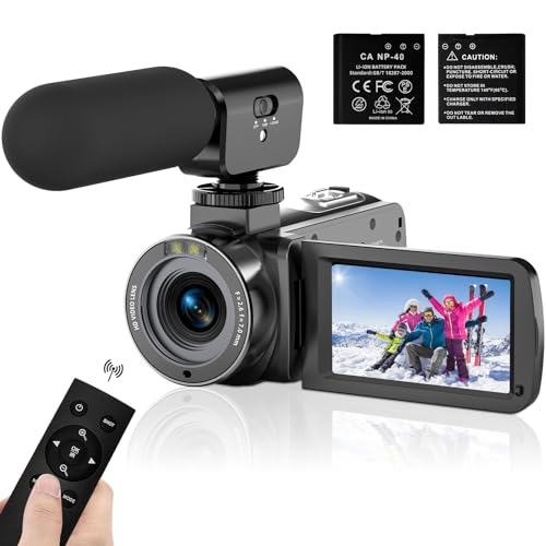 Csspew 4K Video Kamera Camcorder mit IR Nachtsicht, 3.0