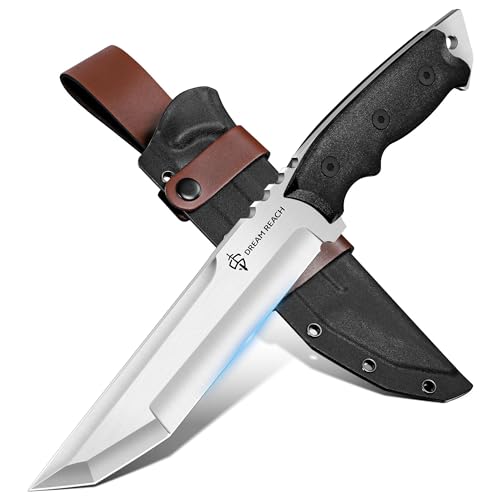 Dream Reach Machete Scharf Echt - Full Tang Outdoor Messer mit Ergonomischer Griff Feststehend Messer mit Scheide für Camping Geschenke für Männer