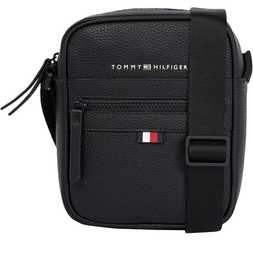 Tommy Hilfiger Herren Essential Crossbody Bag Umhängetasche, Schwarz