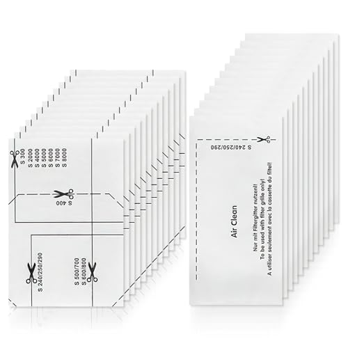 24 Stück Set Staubsauger Filter für Miele Staubsauger, Motorschutzfilter und Staubsaugerfilter Set für Miele Classic C1, Compact C1/2, Complete C1/2/3, Dynamic U1, S200-S899, S2000-S8999