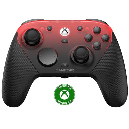 GameSir G7 Pro 1000Hz Controller mit Ladestation für Xbox Series X|S, Xbox One, Windows 10/11 & Android – TMR Joysticks, verstellbare Trigger & 4 programmierbare Tasten – Shadow Ember