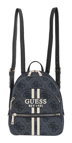 GUESS Rucksack Freizeitrucksack Manhattan II Backpack Coal Logo dunkelgrau