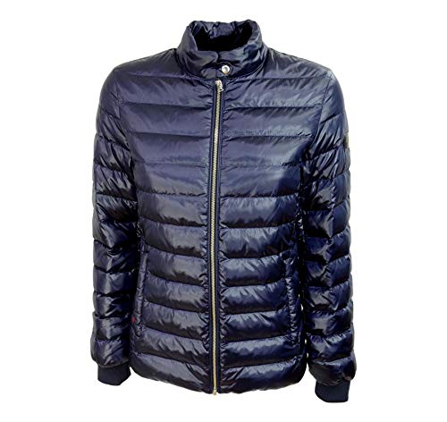 WOOLRICH Damen-Daunendecke LEGGERO WS MAGNOLIA LIGHT MELTON BLUE, 3087_1-17, 3087_1-17 52