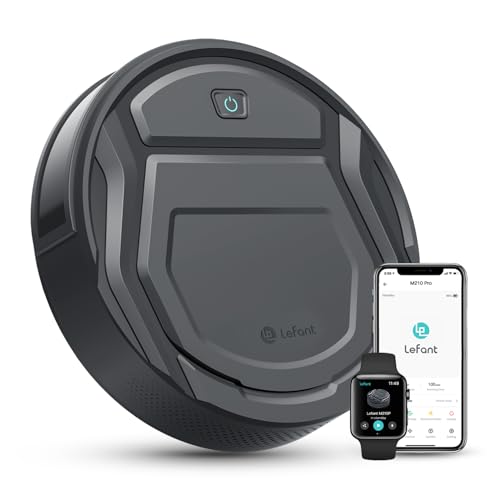LEFANT M210 Staubsauger Roboter,Saugroboter,2200 Pa Saugkraft,Automatisches Andocken,Vermeiden von Hindernissen,HEPA-Filtration,Anti-Tangle,Aufsaugen von Tierhaaren,ideal für Tierhaare,Böden,Teppiche