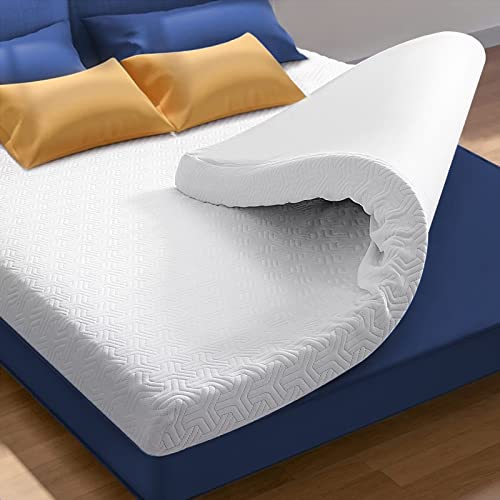 DUANDUAN Matratzen Topper 180 x 200 cm H3/H2 Gelschaum Matratzentopper 180x200,Oeko-Tex® Certified,4D Fabric Removable&Washable,Mattress Topper Boxspringbett 180x200,Non-Slip Base,7.5 cm Height