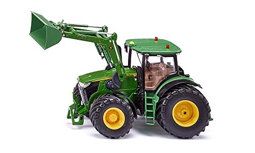 siku 6792, John Deere 7310R Traktor mit Frontlader, Grün, Metall/Kunststoff, 1:32, Ferngesteuert, Steuerung mit App via Bluetooth, Ohne Fernsteuermodul