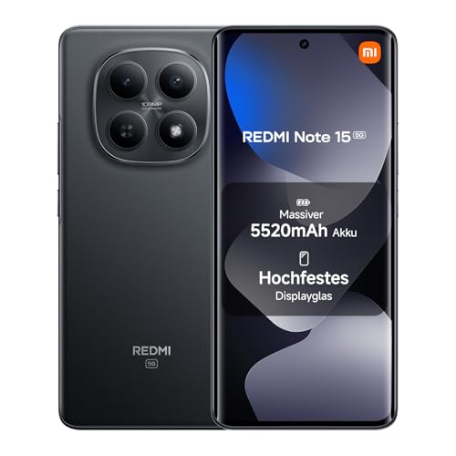XIAOMI Redmi Note 15 5G Smartphone (8+256 GB) – Ultradünnes Design, IP66-Wasserschutz, 108-MP-Kamera, 6,77