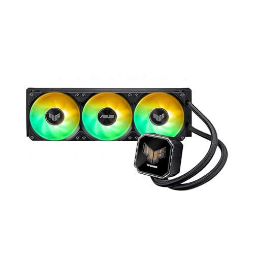 ASUS TUF Gaming LC III 360 ARGB LCD All-in-One-Flüssig-CPU Wasserkühlung (drei ARGB vorinstallierte Lüfter, 2,8
