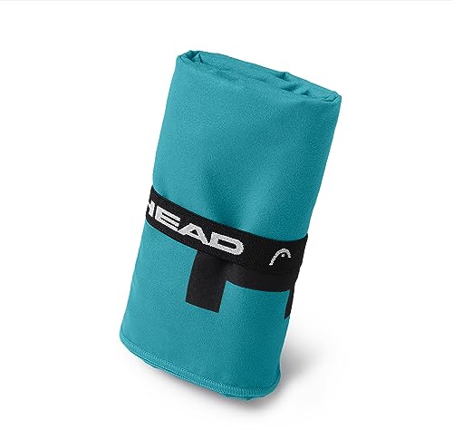 HEAD Active - Strandtuch Mikrofaser 180x90 Handtuch Set mit Gummizug, Duschtuch Flauschiges Leichtes, Schnell Trocknendes Fitness Handtuch Saunatuch Saugfähiges Badetuch Platzsparende Reisehandtücher