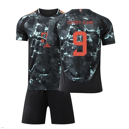 Generisch Bayern Trikot 9 Kane Trikot 24/25 Auswärts,9 Kane Trikot mit Stutzen für Kinder/Herren/Damen,Atmungsaktiver Stoff - Fan Must-Have!
