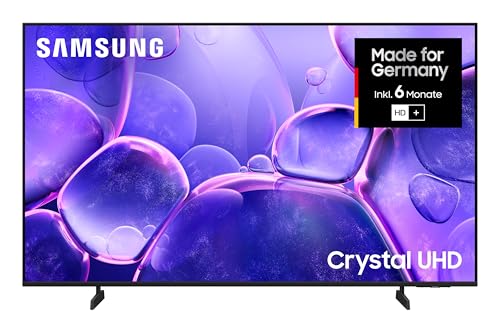 Samsung Crystal UHD U8079F 4K 43 Zoll (108 cm) LED Fernseher, Crystal Prozessor 4K, MetalStream Design, SmartThings, AI Upscaling, Gaming Hub, Knox Security, Kostenlose Inhalte, Smart TV (2025)