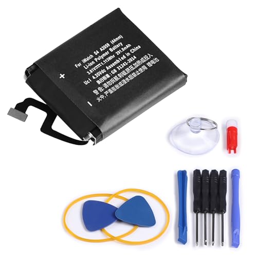 SHAWOROCE Akku A2059 Kompatibel mit Apple iWatch Watch Series 4 S4 44mm A2008 A1978 A1976 Wiederaufladbare Li-ION Li-Polymer Batterie 3,81V 291,8mAh (S4-44mm-A2059)