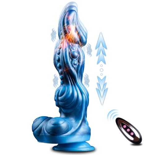 Anal Dildo Vibrator mit 10 Stoßfunktion Heizung Vibration Vibratoren Vibratorensets Analplug Prostata stimulation Sex Spielzeug für die Frau Männer Analdildos Monster Fantasy Knoten Dildo Sex Toy