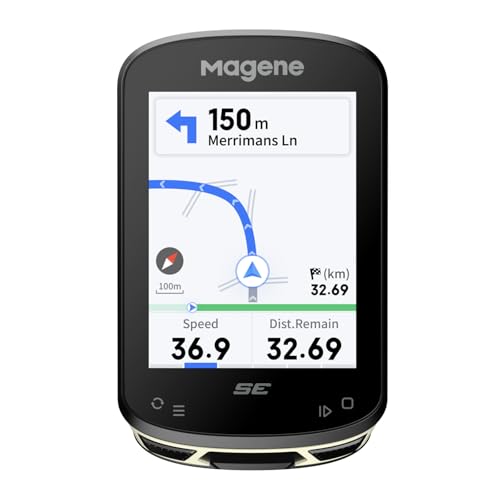 Magene C506SE GPS Kabellos Fahrradcomputer, Streckennavigation, 2,4-Zoll-wasserdichte-Farbbildschirm, WiFi&Bluetooth, Benutzerdefinierte Daten, 11 Sprachen