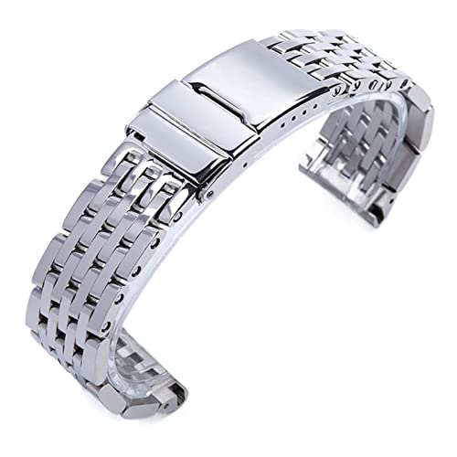 BONOOL 22mm 24mm Silber Edelstahl Uhrenarmband für Breitling Armband Uhrenarmband für Avenger NAVITIMER SUPEROCEAN Uhrenarmbänder