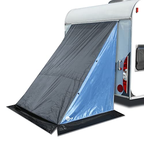 your GEAR Caravan Zelt Adria - Heckzelt 190x150x185 cm - Küchenzelt Gerätezelt Lagerzelt für Wohnwagen oder Wohnmobil - 3 Kederlängen zur Wahl - 2 Eingänge UPF 50+ Schutz 3000 mm Wassersäule - 180