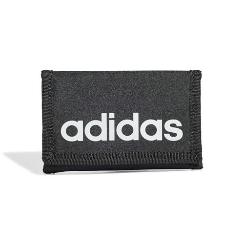 adidas Unisex LINEAR Wallet, Black/White, One Size