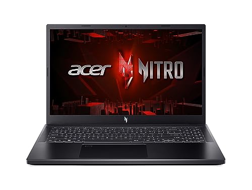 Acer Nitro V 15 (ANV15-51-560K) Gaming Laptop | 15.6 Inch FHD 144Hz Display | Intel Core i5-13420H | 16 GB RAM | 512 GB SSD | NVIDIA GeForce RTX 4050 | Windows 11 | QWERTZ Keyboard | Black