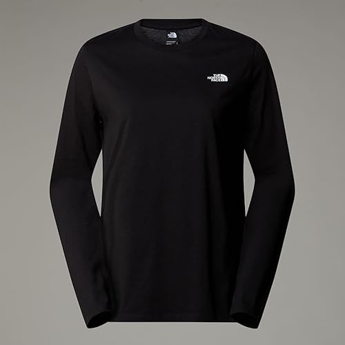THE NORTH FACE NF0A87QPJK3 W L/S Simple Dome Tee T-Shirt Damen TNF Black Größe XS