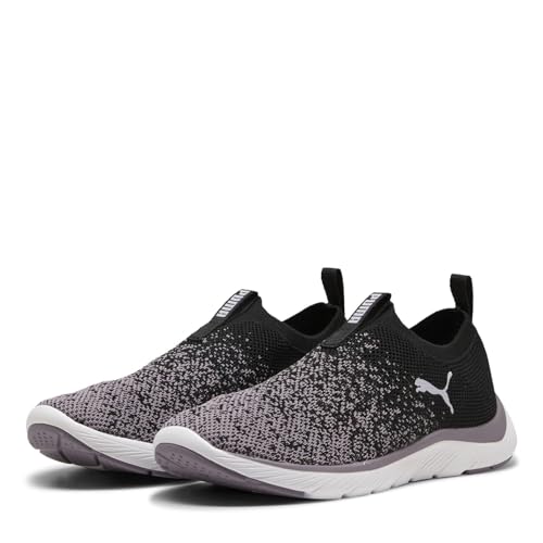 Puma Damen Softride Mayve LaufschuhePUMA Damen Softride Mayve Laufschuhe, White-Black-Silver, 8, Puma Black Plum Jam, 39 EU