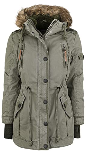 Brandit Damen Parka Parka Layla 9385, Gr. XX-Large, Grün (Olive 1)