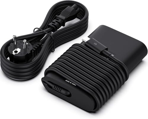 65W USB-C PD Ladegerät kompatibel mit Dell Latitude 5420/5410/5520/5290 2-in-1/5285 2-in-1/3520 (USB-C); XPS 13 (9370/9300/9310) – Type-C Laptop Netzteil