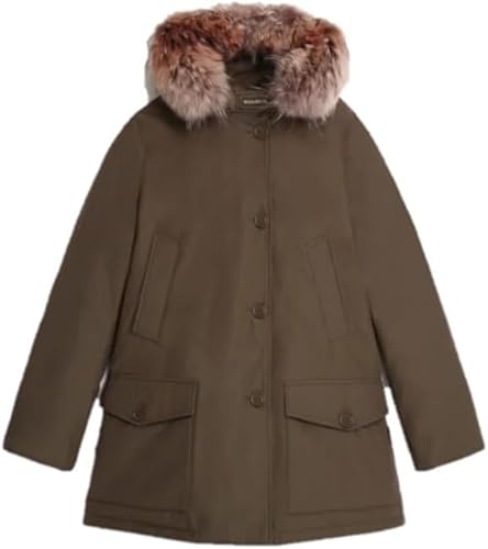 WOOLRICH Arctic Parka in Ramar mit abnehmbarem Pelzbesatz, Grün, grün, 38