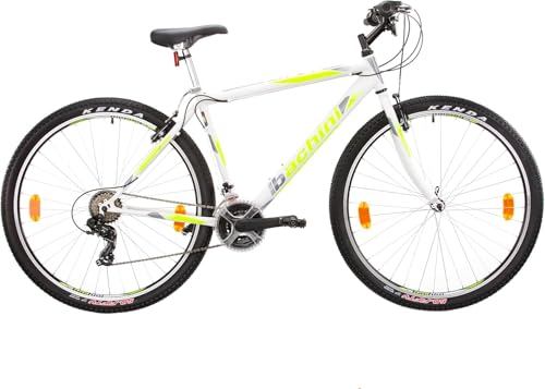 Multibrand Distribution Probike PRO 29 Zoll Fahrrad Mountainbike 21 Gang, Herren, Damen geeignet ab 175-190 cm (Weiß Grün Matt)